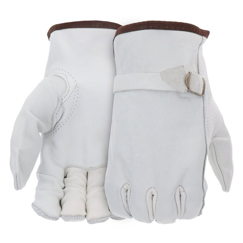 Boss 4070L Gloves, L, Keystone Thumb, Open Cuff, Cowhide Leather, Tan