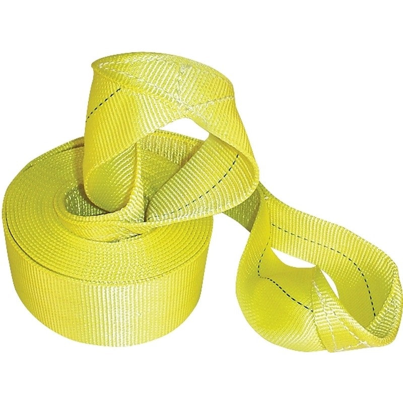 Keeper 89933 Recovery Strap, 30,000 lb, 3 in W, 30 ft L, Yellow