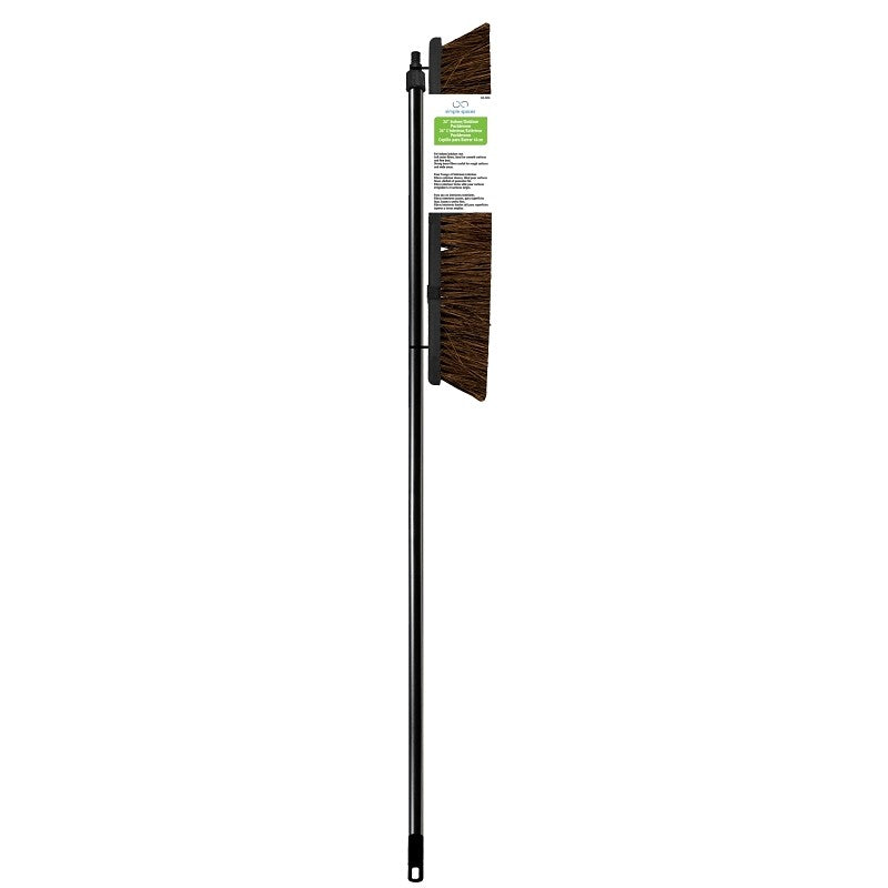 Simple Spaces 92008 Push Broom, 3-1/4 in L Trim, 56-1/8 in L, Threaded, Metal Handle