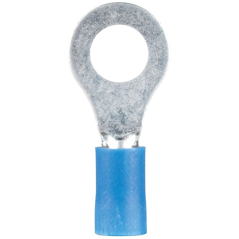 Gardner Bender 21-1055 Ring Terminal, 600 V, 16 to 14 AWG Wire, 5/16 to 3/8 in Stud, Vinyl Insulation, Blue
