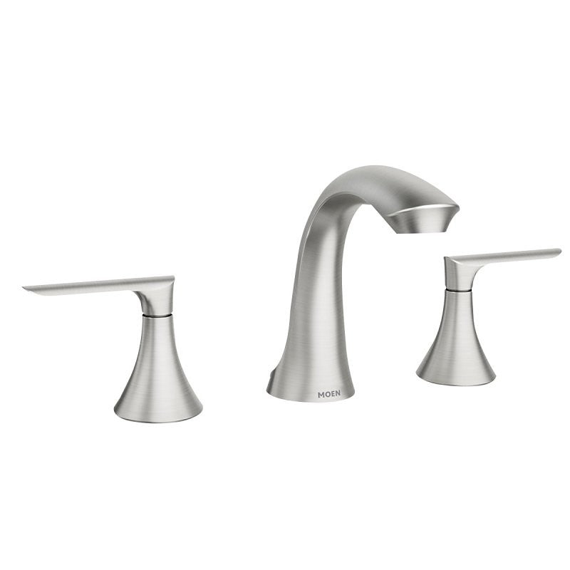Moen Findlay Series 84517SRN Bathroom Faucet, 1.2 gpm, 2-Handle, 3-Faucet Hole, Metal/Stainless Steel