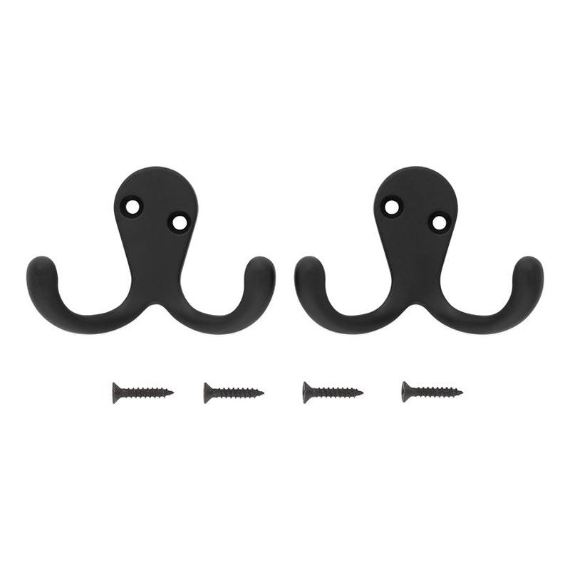 National Hardware N830-597 Cloth Hook, 35 lb, 2-Hook, Matte