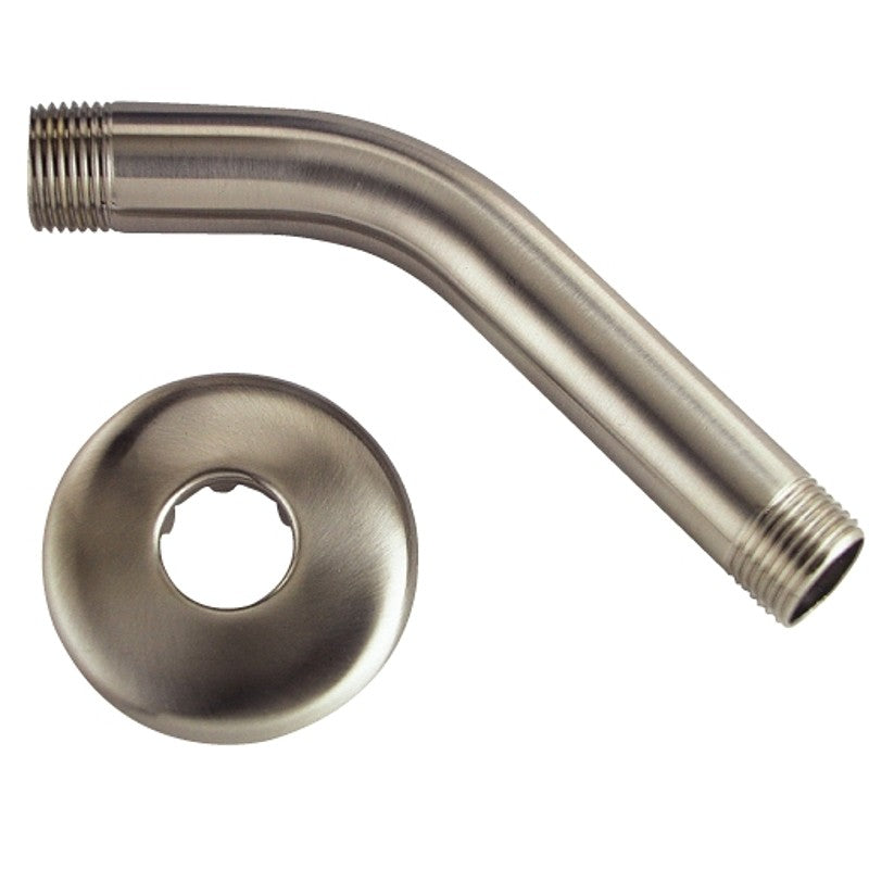 Boston Harbor A558215NP-OBF1 Shower Arm with Flange, 1/2-14 Connection, Threaded, 2.25 in L, Stainless Steel