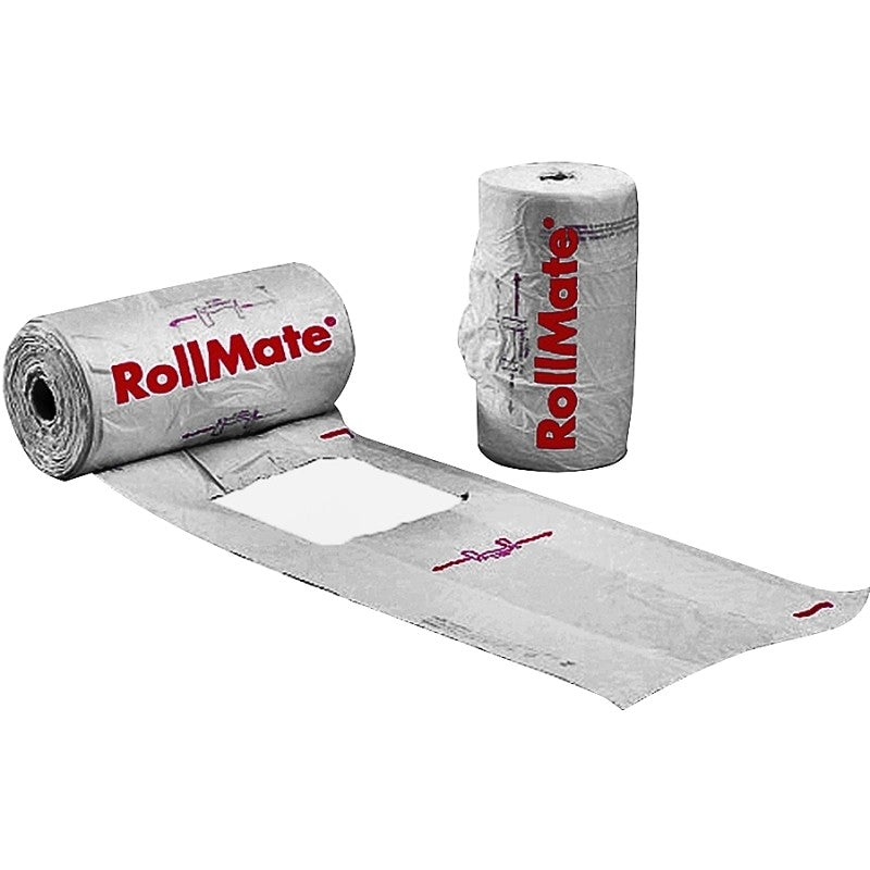 Novolex RollMate Series 8116008 T-Shirt Roll Bag, L, 7.2 in L, 15 in W, Plastic, White (Pack of 4)