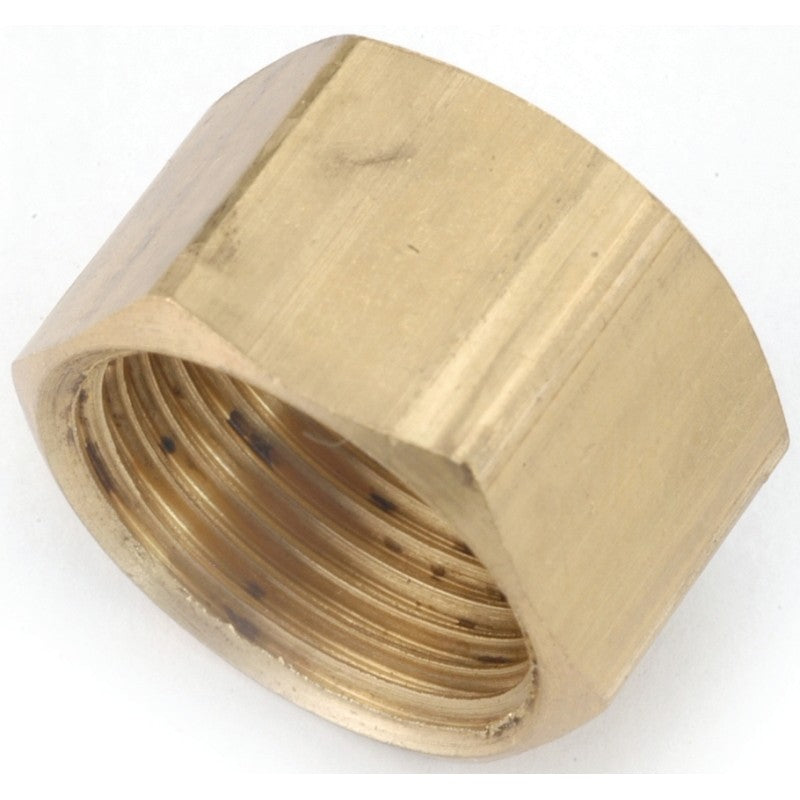 Anderson Metals 730081-04 Tube Cap, 1/4 in, Compression, Brass