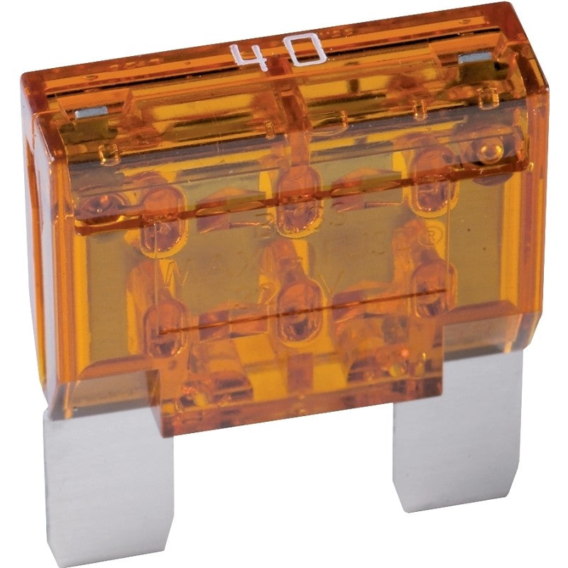 Bussmann BP/MAX-40-RP Automotive Fuse, 1 kA Interrupt, Blade Fuse, 32 VDC, 40 A