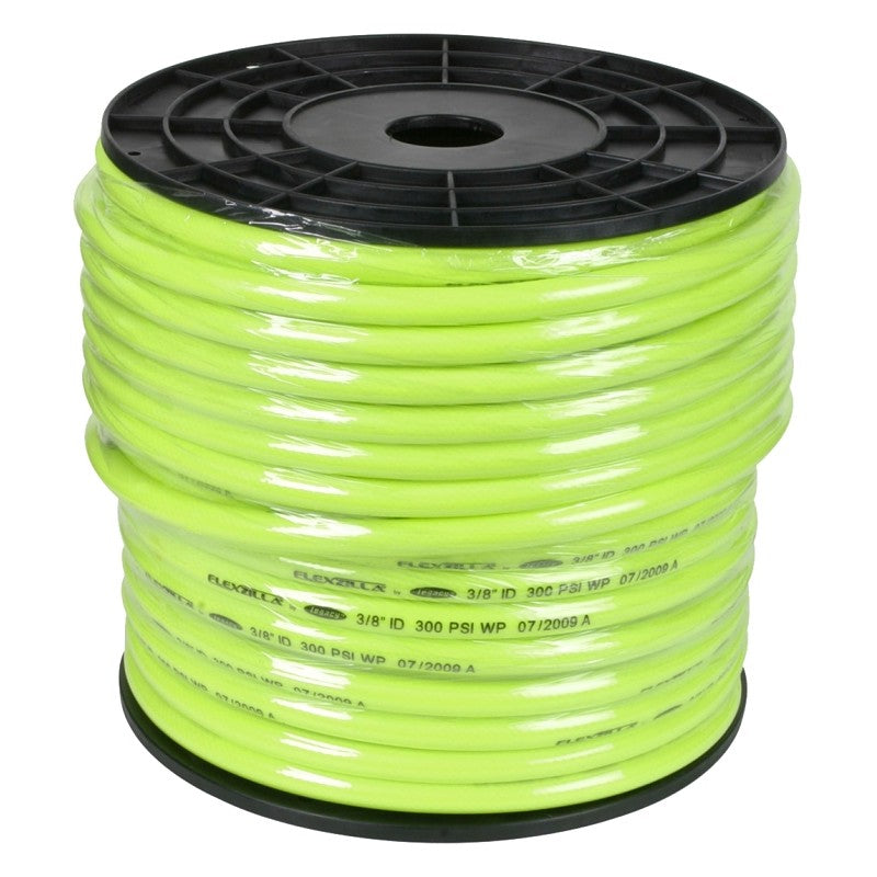Flexzilla Pro Series HFZ38250YW Air Hose, 3/8 in ID, 250 ft L, MNPT, 300 psi Pressure, Polymer, ZillaGreen