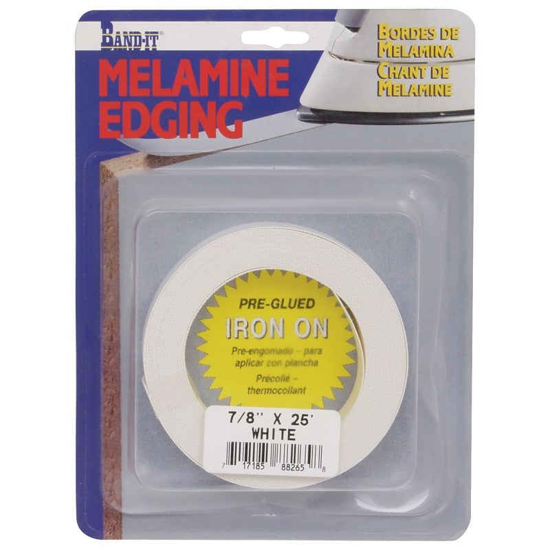 Cloverdale 88265 Melamine Edge Banding, 25 ft L Actual, 7/8 in W Actual