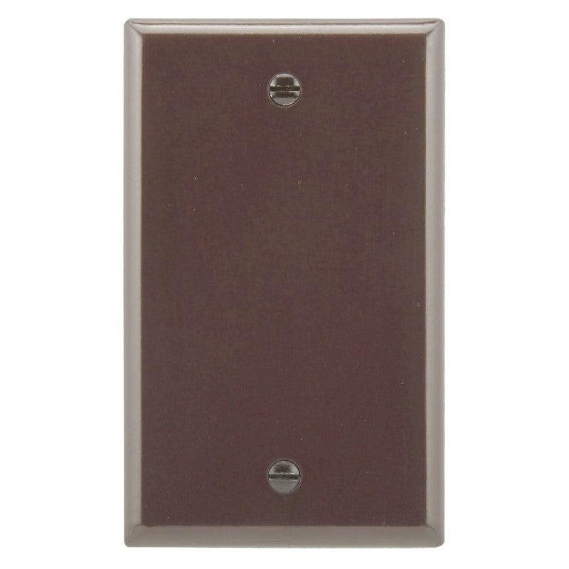 Eaton Cooper Wiring 2129 2129B-BOX Wallplate, 3-1/2 in L, 5-1/4 in W, 1/4 in Thick, 1 -Gang, Thermoset, Brown (Pack of 25)
