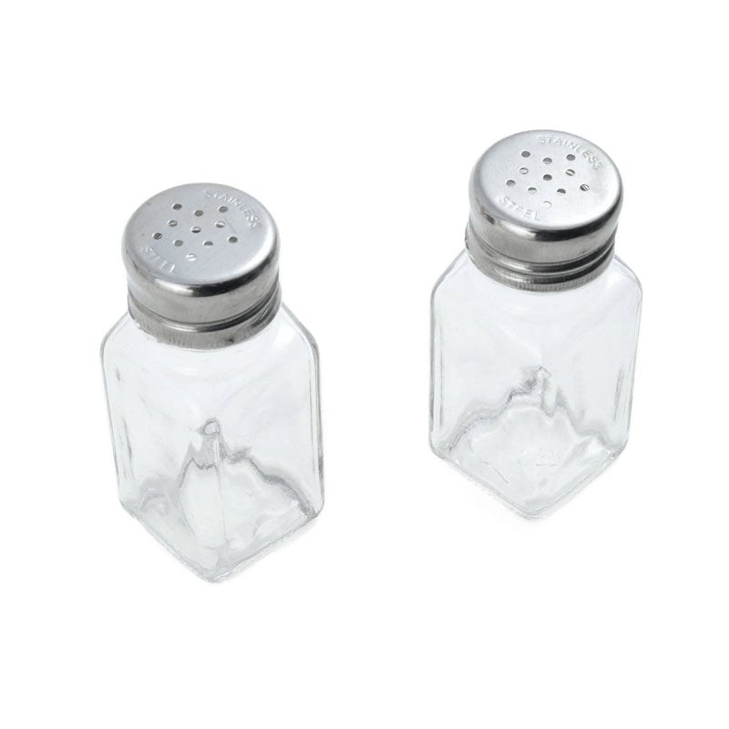 Farberware 5216093 Salt and Pepper Shaker, 2 oz, Glass, Beige (Pack of 6)