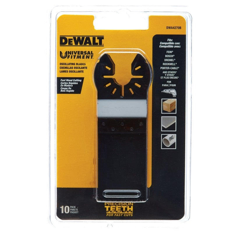 DEWALT DWA4270B Cutting Blade, 1-1/4 in, HCS, 10/PK