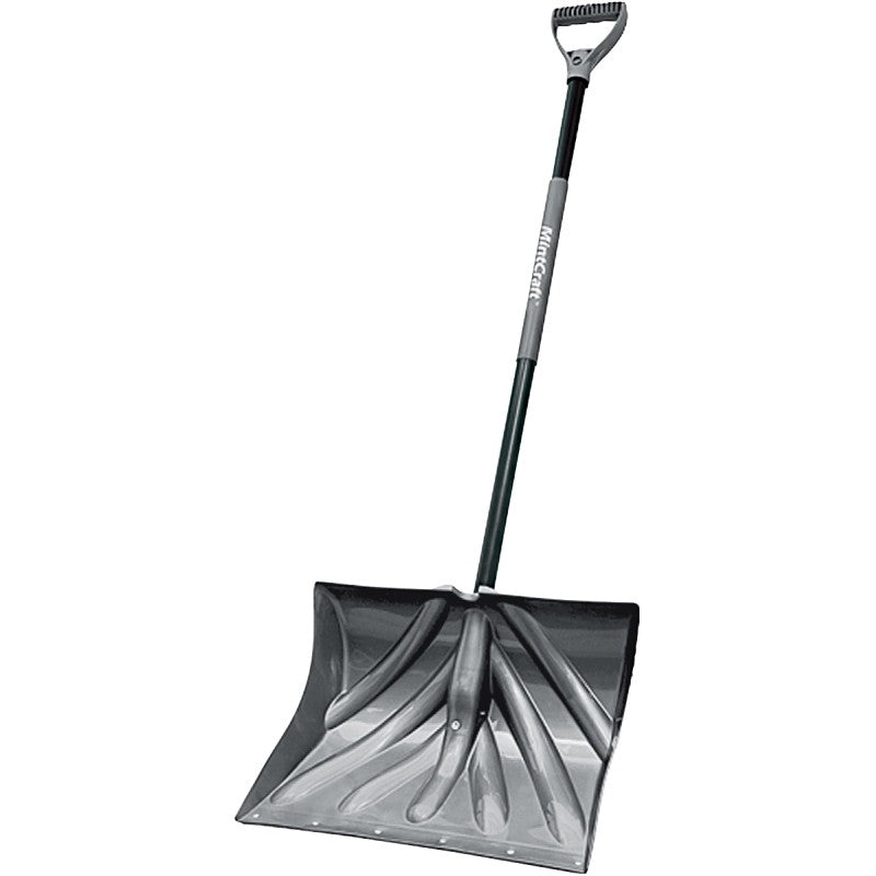 Vulcan 34631 Snow Shovel with Sleeve, Poly Blade, Steel Handle