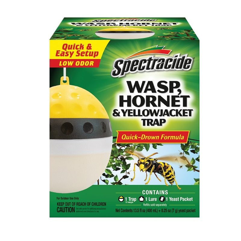 Spectracide HG-97406 Wasp, Hornet and Yellow Jacket Trap, Liquid, Apple, 400 mL