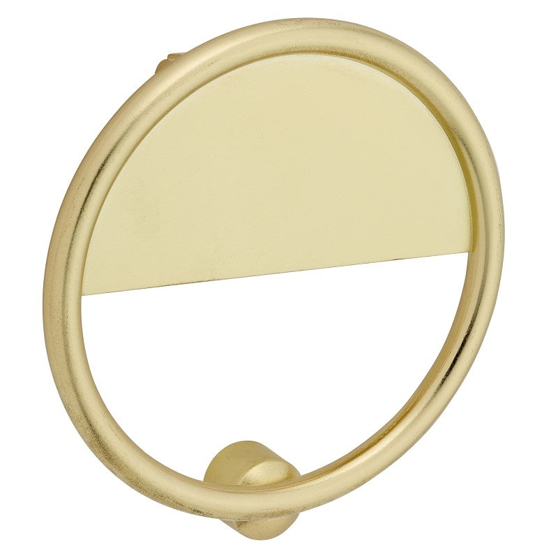 National Hardware Cooper N336-702 Door Knocker, Zinc, Brushed Gold, 7/32 in Mounting Hole