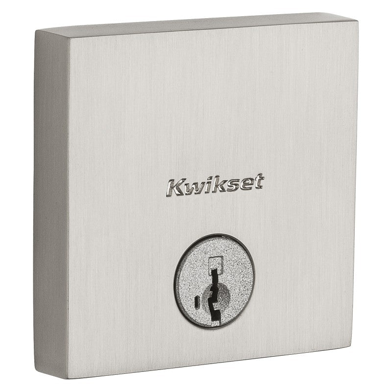 Kwikset Signature Series 258 SQT 15 SMT CP K4 V1 Deadbolt, Contemporary, 2-5/8 in H Dimensions