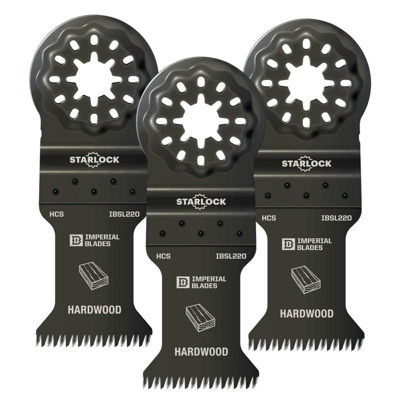 Imperial Blades Starlock IBSL220-3 Oscillating Blade, 14 TPI, HCS, 3/PK