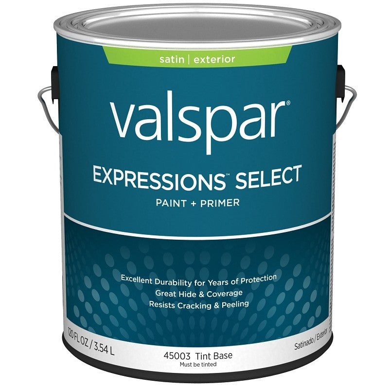 Valspar Expressions Select 4500 028.0045003.007 Latex Paint, Acrylic Base, Satin, Tint Base, 1 gal (Pack of 4)