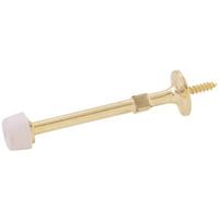 Economy Rigid Door Stop 3 Inch Bright Brass
