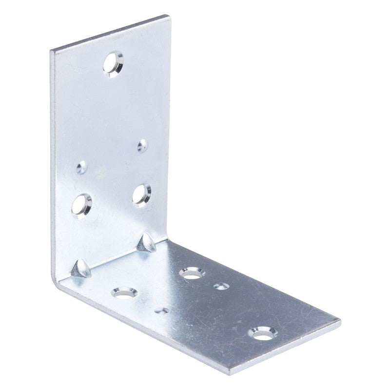 ProSource BH-6033L Corner Brace, 2-1/2 in L, 2-1/2 in W, 2-1/2 in H, Steel, Zinc-Plated, 2 mm Thick Material (Pack of 10)