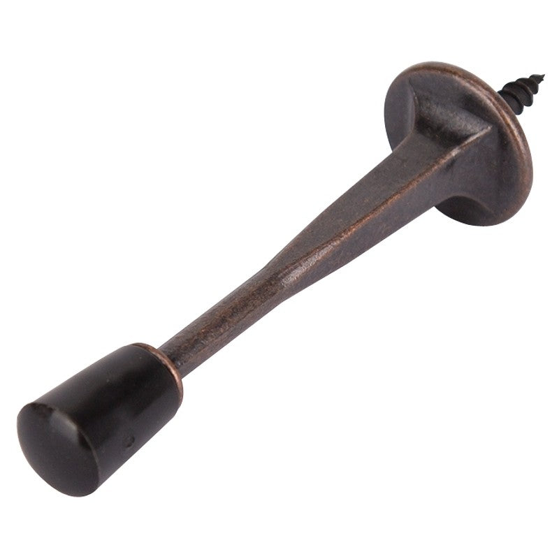 ProSource H20-Z029-PS Heavy-Duty Rigid Door Stop, 3-1/8 in Dia Base, 3-1/8 in Projection, Die-Cast Zinc & Plastic