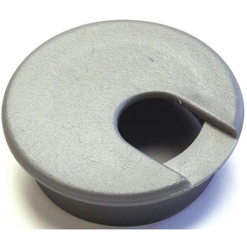 Jandorf 61617 Desk Grommet, 2 in Dia Cable, Polystyrene, Silver