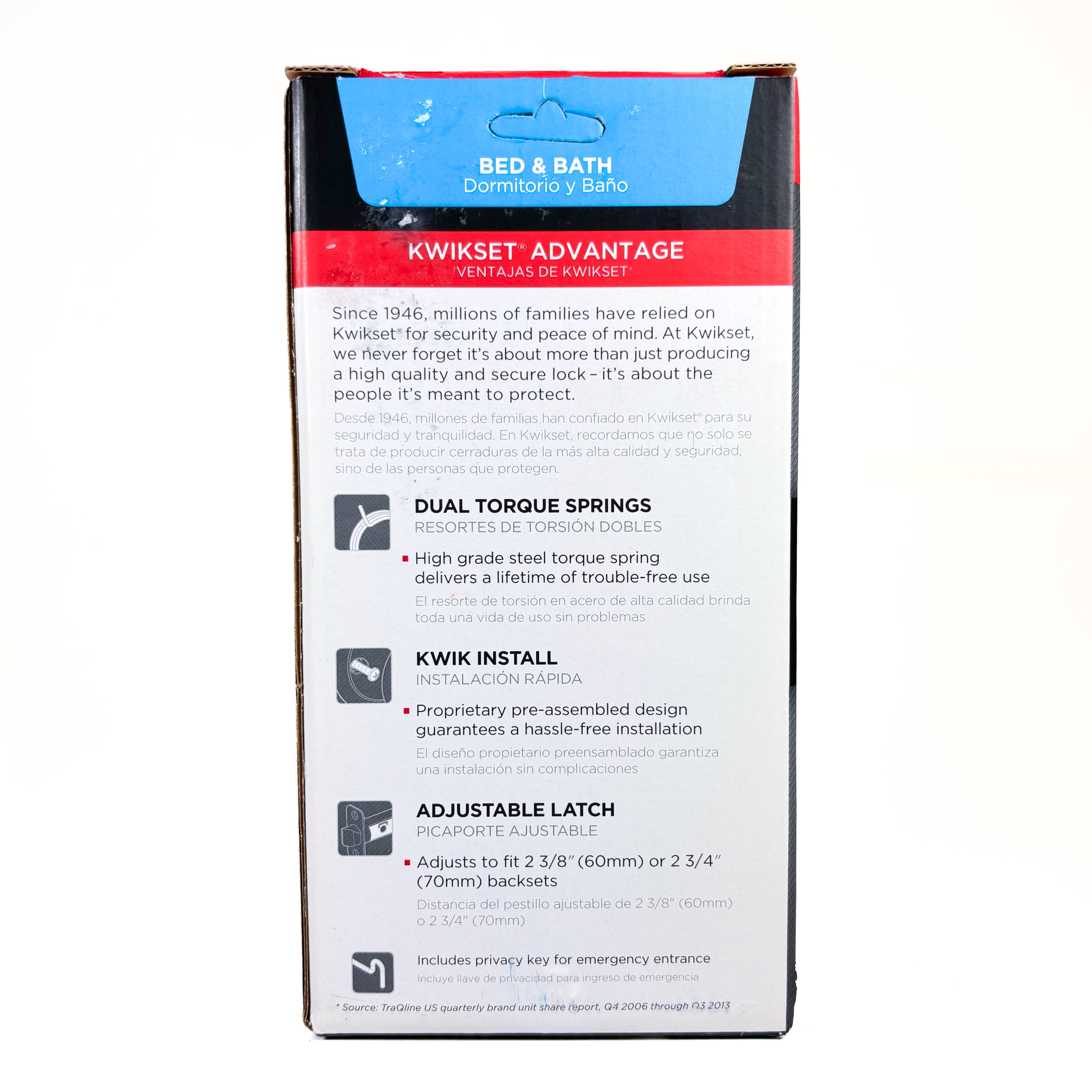 Bed And Bath Privacy Lockset Satin Chrome