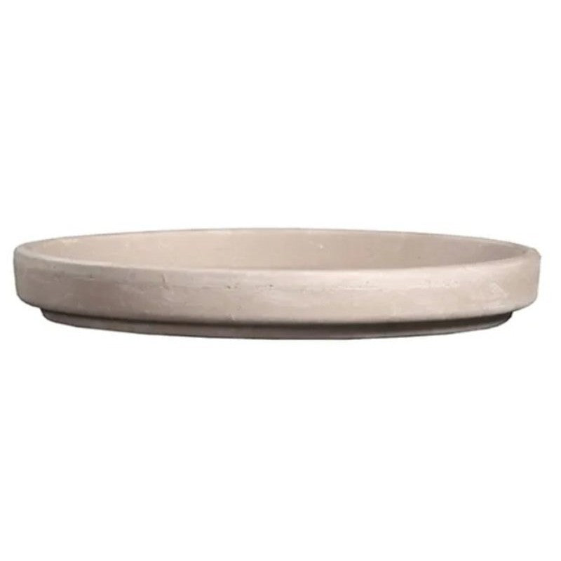Border Concepts 805455 German Waterproof Saucer, 5 in Dia, Clay, Granite (Pack of 16)
