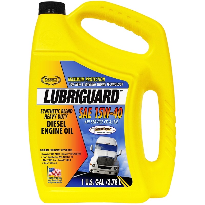 Lubriguard 704326 Heavy-Duty Diesel Engine Oil, 15W-40, 1 gal (Pack of 3)