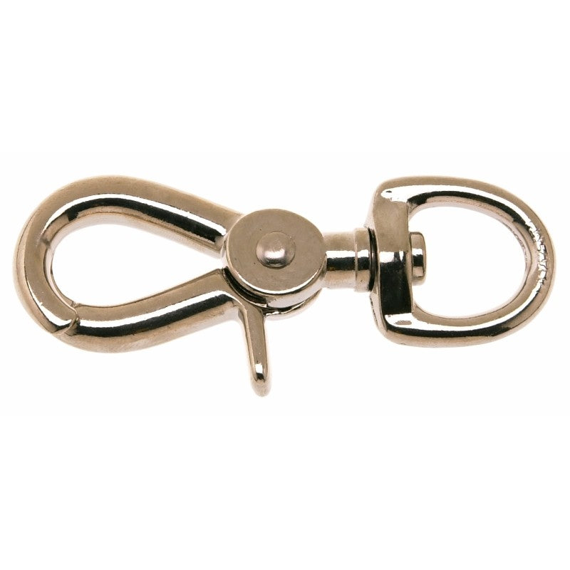 Campbell T7616602 Swiveling Trigger Snap, 3/4 in, 90 lb Working Load, Malleable Iron, Nickel