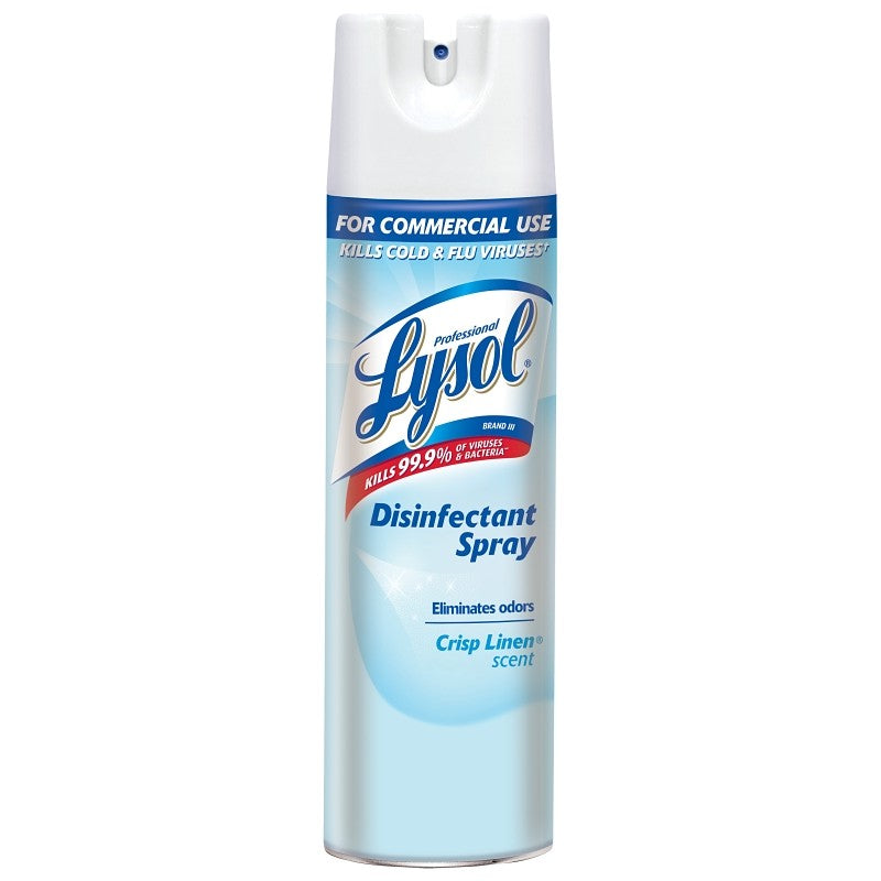 Lysol 74828 Disinfectant, 19 oz, Liquid, Crisp Linen, Clear/Water White