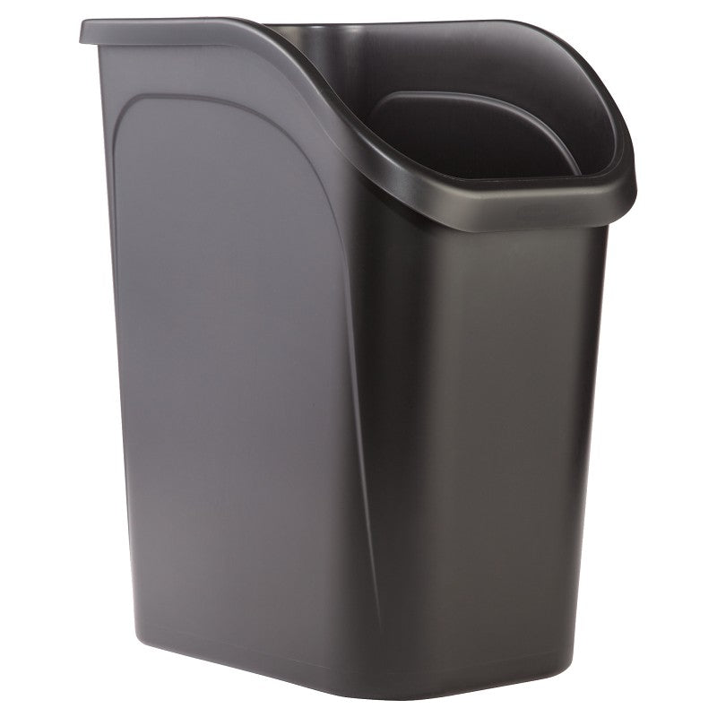 Rubbermaid 2111429 Under Counter Waste Basket, 9 gal Capacity, Black (Pack of 4)