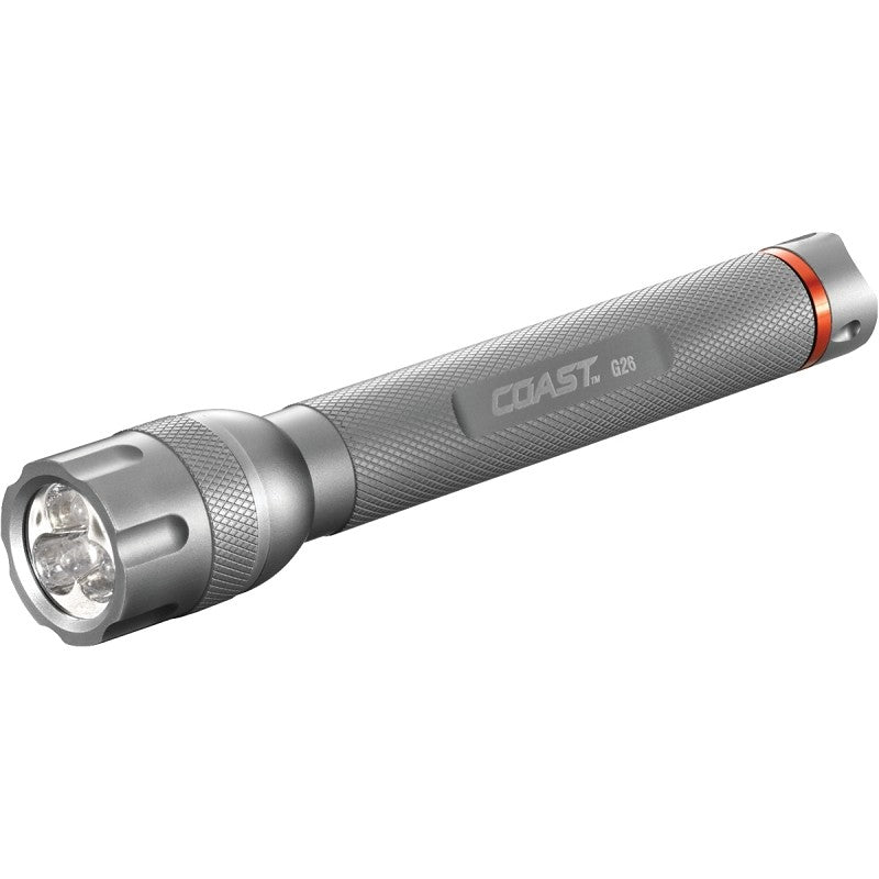 Coast 19807 Flashlight, AA Battery, Alkaline Battery, LED Lamp, 120 Lumens, Utility Fixed Beam, 32 m Beam Distance