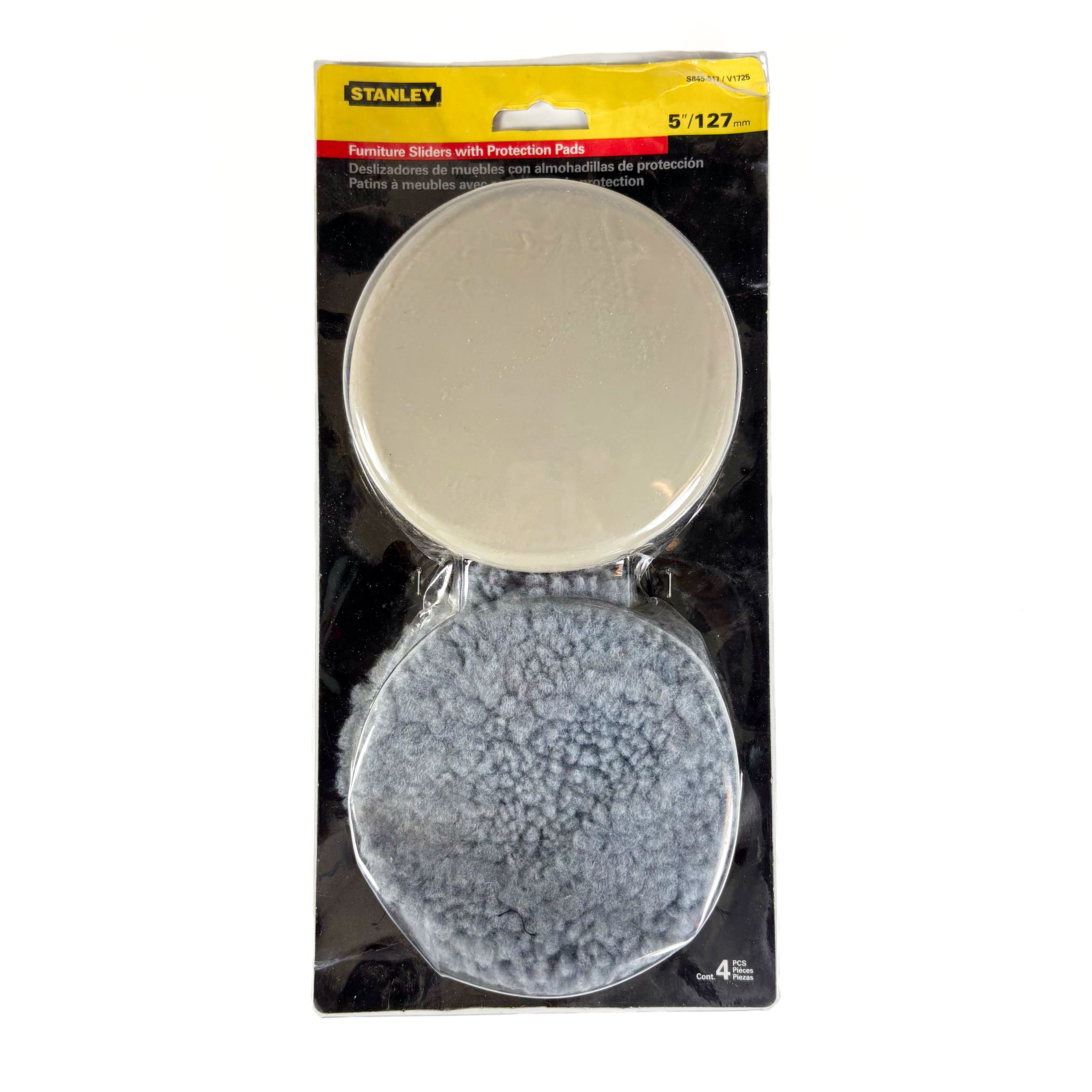 Furniture Sliders With Protection Pads 5 Inch Almond And Grey 4 Pack