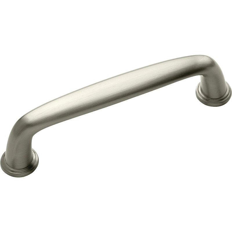Amerock BP53702G10 Cabinet Pull, 4-7/16 in L Handle, 1-1/8 in H Handle, 1-1/8 in Projection, Zinc, Satin Nickel