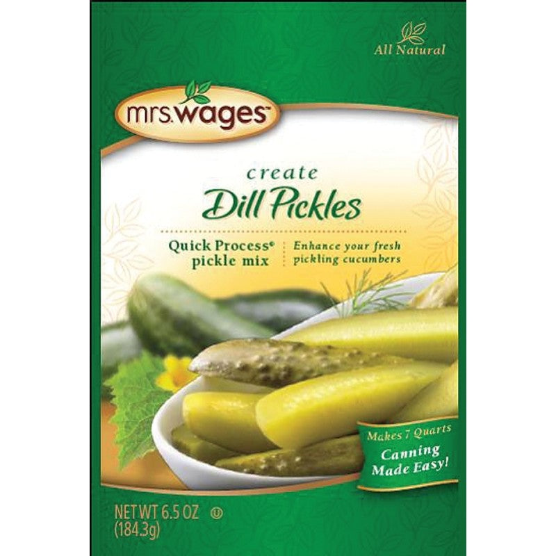 Mrs. Wages W621-J7425 Dill Pickle Mix, 6.5 oz Pouch (Pack of 12)