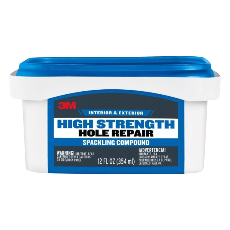 3M High Strength Hole Repair CC-12-DT Color Changing Spackling Compound, White, 12 fl-oz