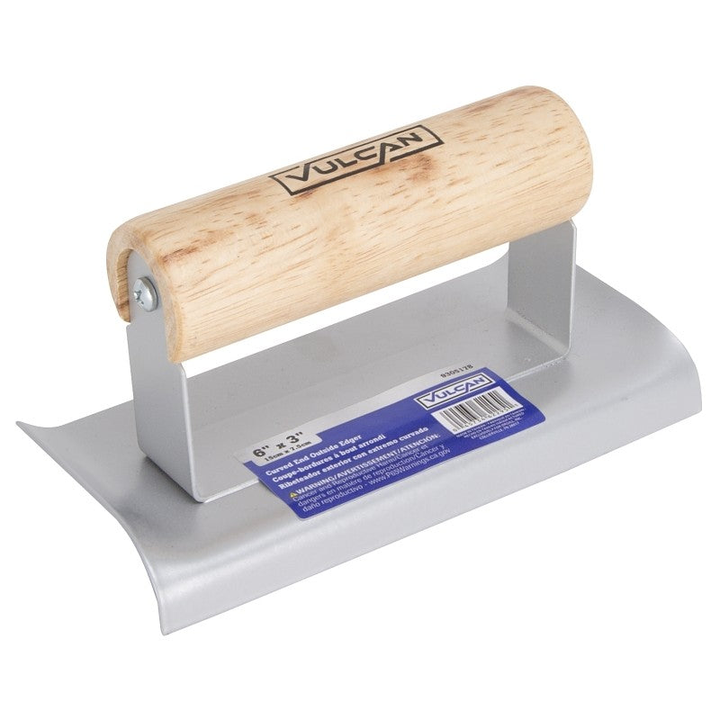 Vulcan 16920-3L Concrete Hand Groover, 6 in L Blade, 3 in W Blade, 1/2 in Lip, 1/4 in Lip Radius