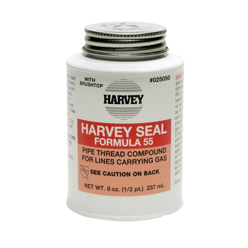 Harvey 25050 Pipe Thread Compound, 8 fl-oz Jar, Liquid, Paste, Yellow