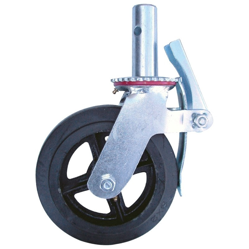 Metaltech M-MBC8 Caster, 8 in Dia Wheel, 750 lb Load (Pack of 4)