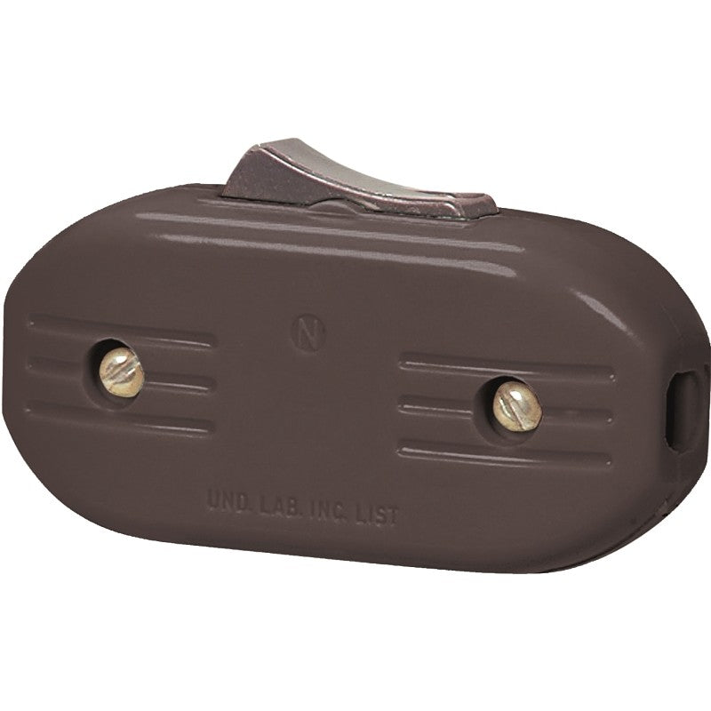 Eaton Wiring Devices BP933B Cord Switch, 3 A, 120 V, Screw Terminal