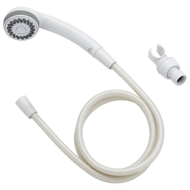 Boston Harbor DS3068WH Hand-Held Shower Head, 1.75 (6.6) 80 gpm (L/MIN) psi, 1/2-14 NPT Connection, Threaded, PVC