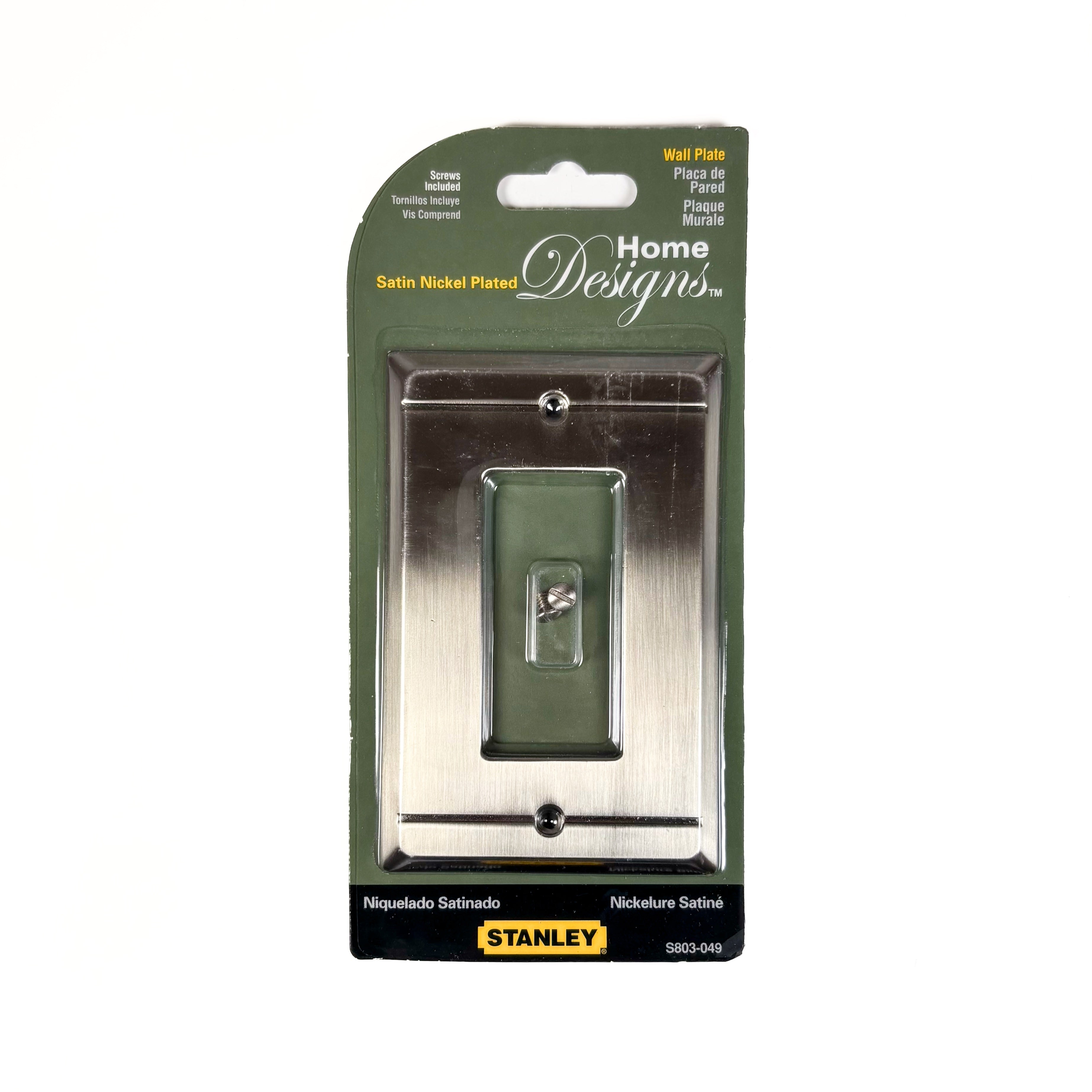 Franklin Single Rocker Or Gfi Wall Plate Satin Nickel