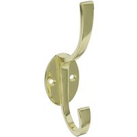 Modern Coat And Hat Hook 5-1/2 Inch Brass