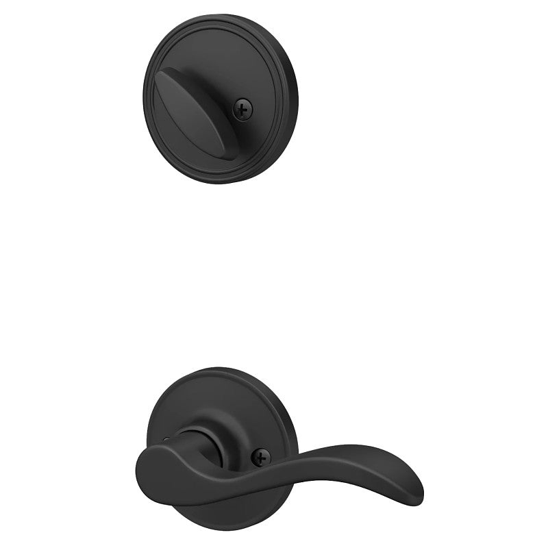 Schlage J Series JH59 SEV 622 LH Combination Lockset, Left, Mechanical Lock, Lever Handle, Wave Design, Yes, 1 BX