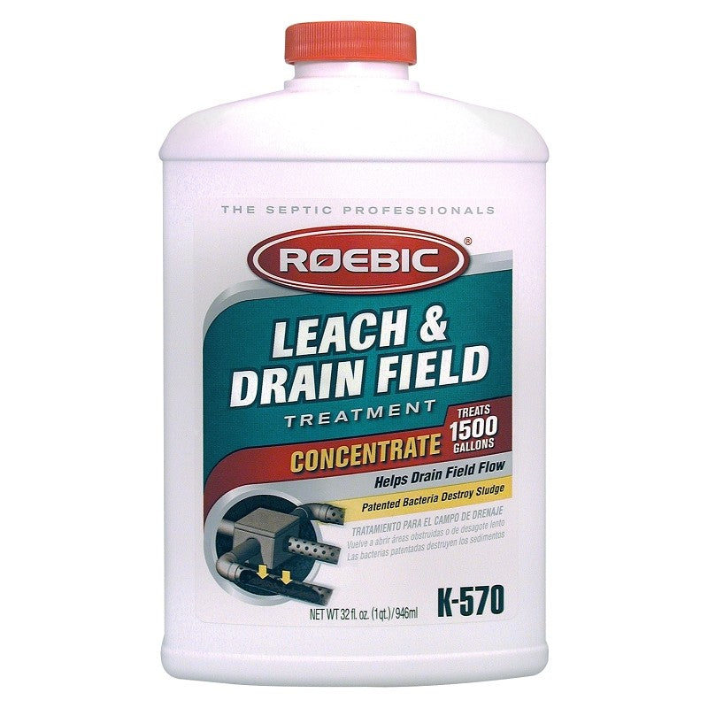 Roebic K-570 Leach and Drain Field Opener, Liquid, Clear, 1 qt (Pack of 4)