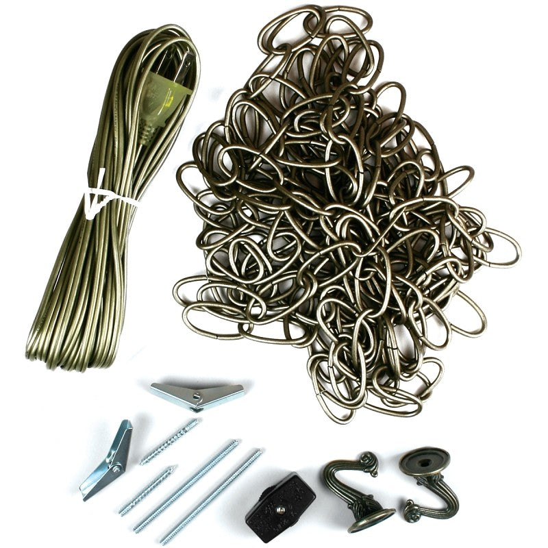 Jandorf 60261 Swag Kit, Antique Brass