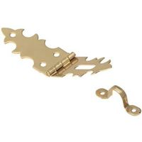 Ornamental Hasp 2-3/4 By 5/8 Inch Bright Solid Brass