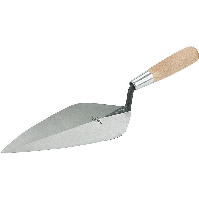 Marshalltown 34 11 Brick Trowel, 11 in L Blade, 5-3/4 in W Blade, Steel Blade, Wood Handle