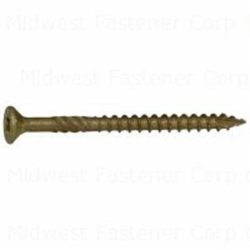 SaberDrive 53297 Deck Screw, #9 Thread, 2-1/2 in L, Bugle Head, Star Drive, Steel, XL1500-Coated, 880 PK