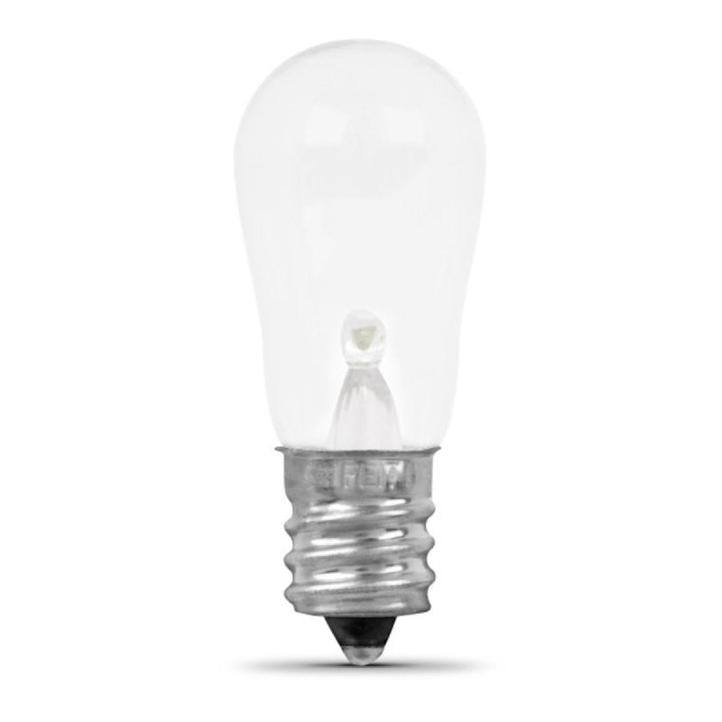 Feit Electric BP6S6/827/LED/2 LED Light Bulb, S6 Lamp, 6 W Equivalent, E12 Candelabra Lamp Base, Clear